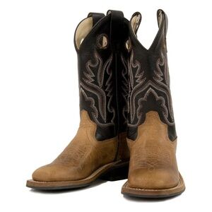 Old West Kids Distressed Boots-Size 12